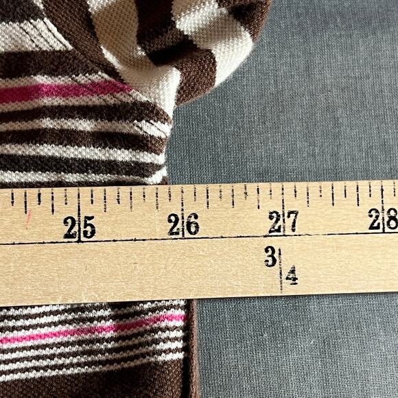 Vintage Francois Girbaud Polo Shirt‎ Mens 2XL Brown Striped Short Sleeve 90s Y2K - Picture 12 of 12